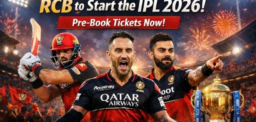 Former Champions and Fan Favourites RCB to Start the IPL 2026 - Pre-Book Tickets