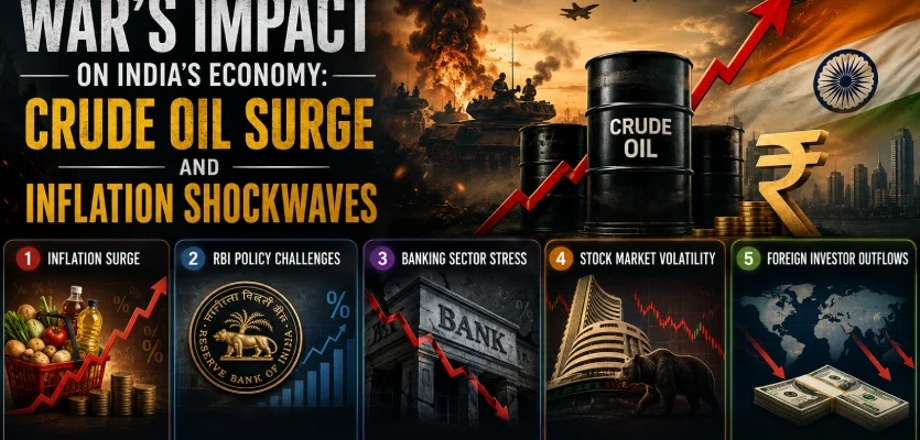 War’s Impact on India’s Economy: Crude Oil Surge and Inflation Shockwaves