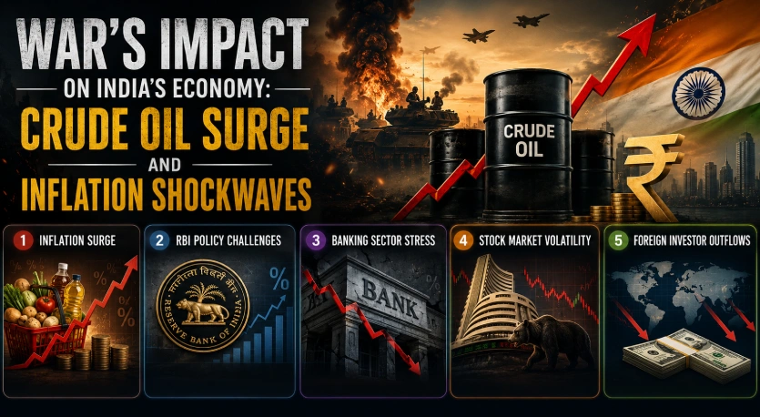 War’s Impact on India’s Economy: Crude Oil Surge and Inflation Shockwaves