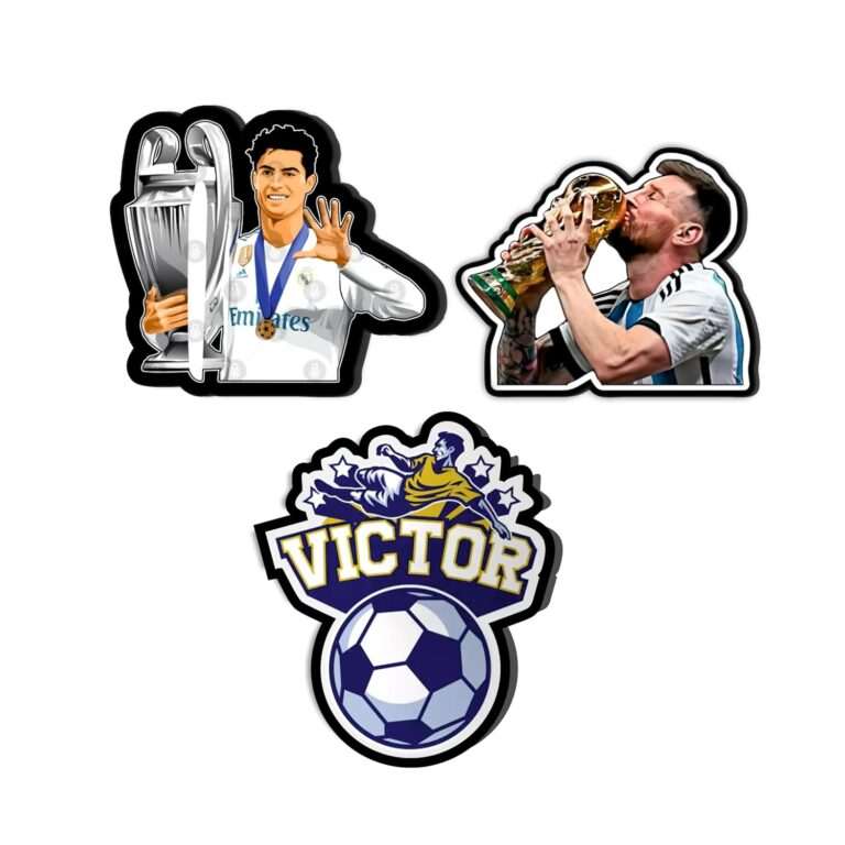 Giftplease Lionel Messi and Ronaldo Football Fridge Magnets