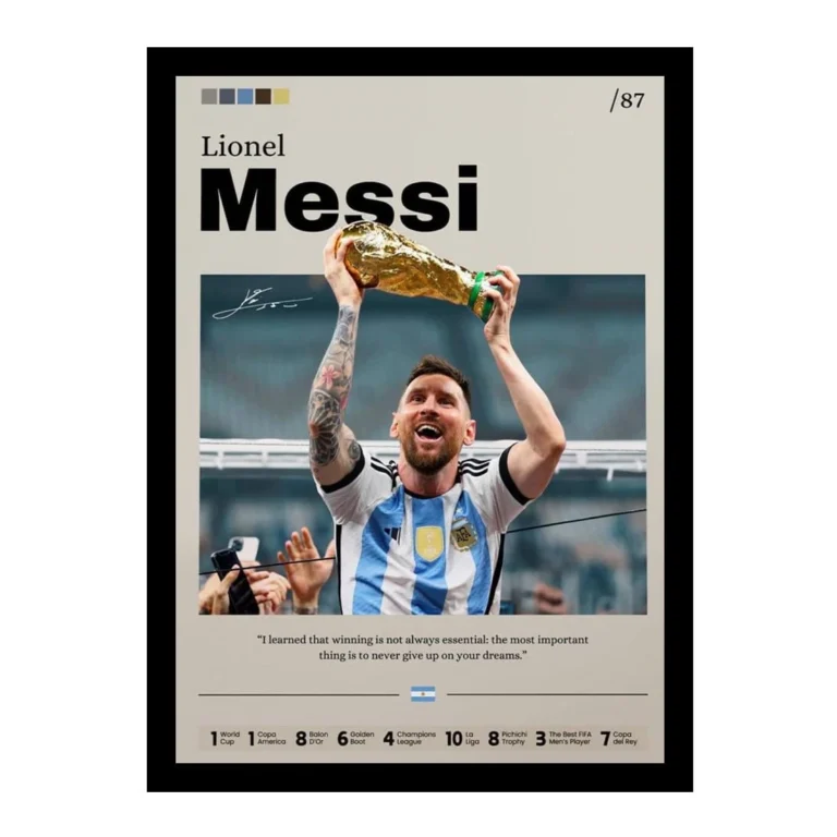 Lionel Messi Poster Football