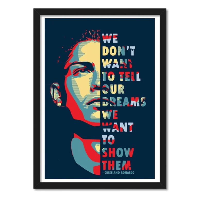 Ronaldo CR7 framed Poster