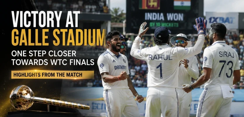 Victory at Galle Stadium: One Step Closer Towards WTC Finals, Highlights From the Match