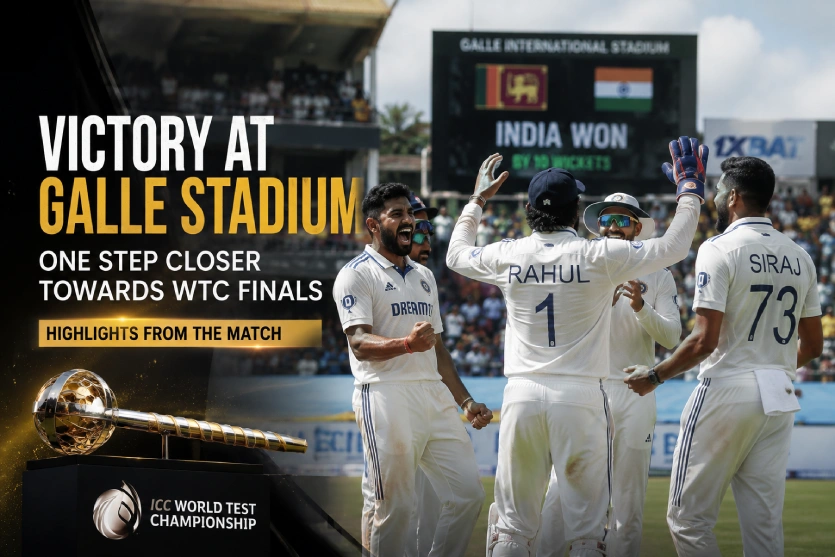 Victory at Galle Stadium: One Step Closer Towards WTC Finals, Highlights From the Match
